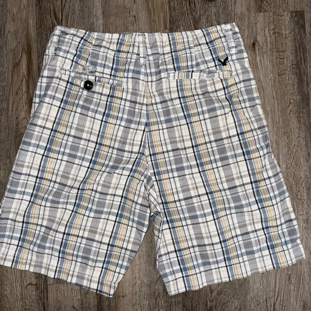 Y2K American Eagle Plaid Shorts - Picture 7 of 8